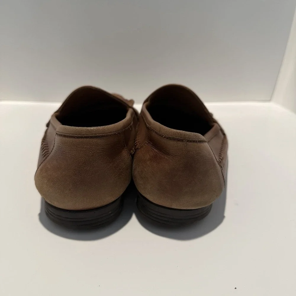 Giorgio Brutini Loafers Tassel Slip On Shoes Bartell Brown Leather Men's 9
